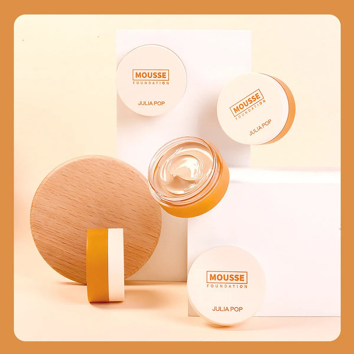 Wheat liquid foundation concealer lasting makeup in bottle with shade options.