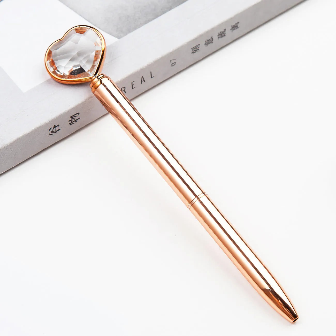 Creative Crystal Love Ball diamond metal pen in golden, rose gold, or silver colour