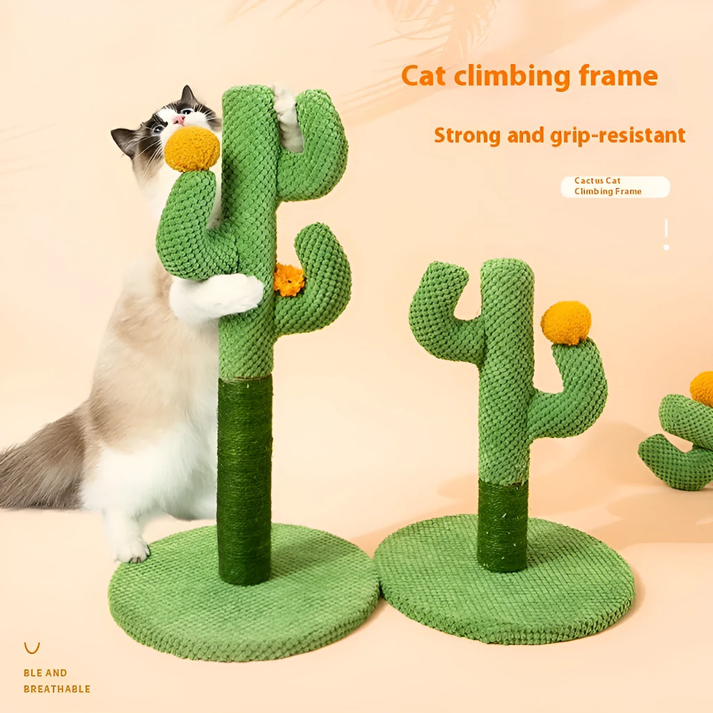 Masson cactus cat scratch board climbing frame with cotton thread scratching surface