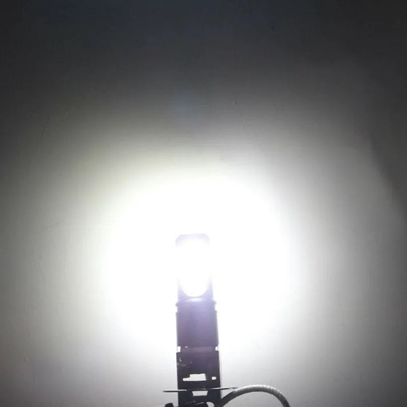 Aluminium alloy car fog light bulb for H1 H3 fittings with white light output