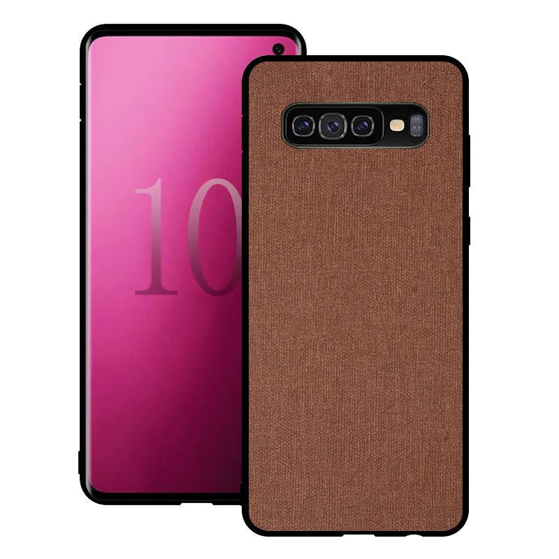 Canvas Samsung Galaxy phone case in six colours showing TPU and PC construction