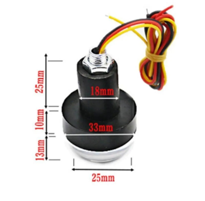 Fashion Motorcycle Handle LED Turn Signal Light ABS DC 12V universal fit set white yellow LED