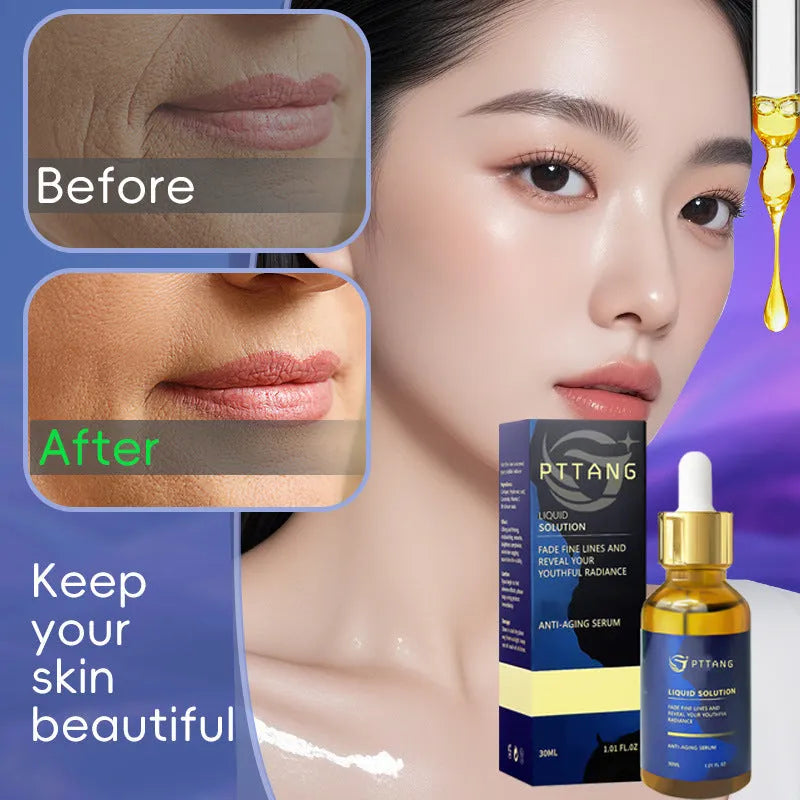 Glorious Facial Liquid moisturising serum in 10.1 cm tall bottle with 3.3 cm diameter for daily facial care