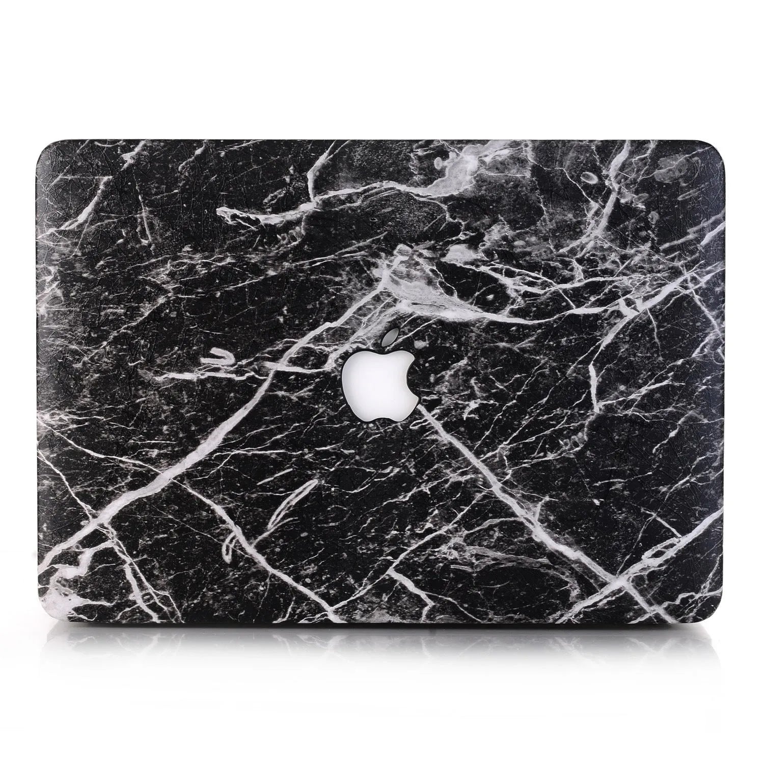 MacBook flash powder protective case with PC and imitation leather finish, Rose Gold colour, Plane style