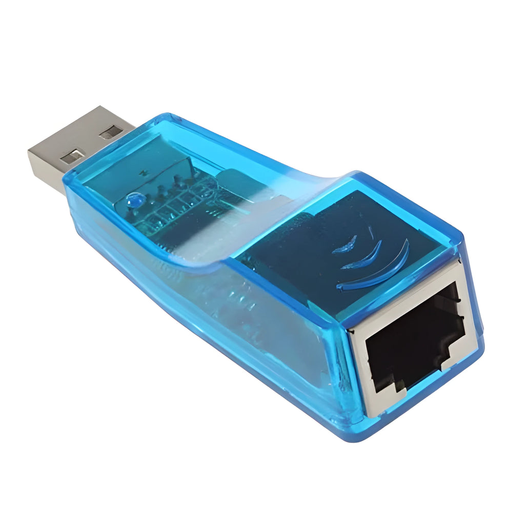 Blue USB network card RJ45 Ethernet adapter for notebook and desktop