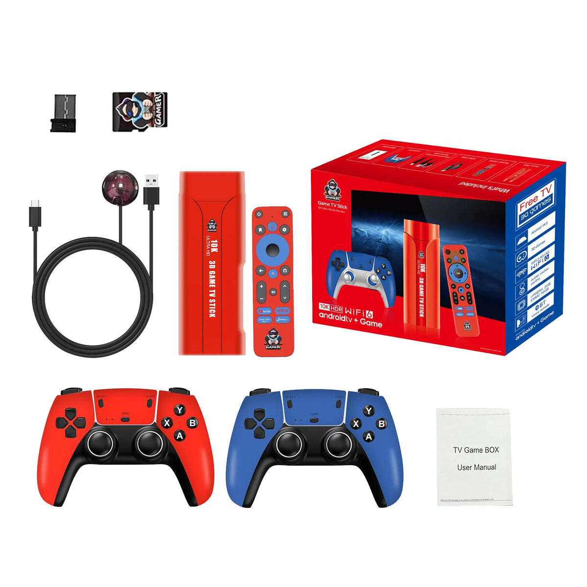 Wireless G1 Dual System Arcade Home Game Console with retro ABS casing and wireless controllers
