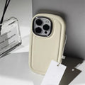 Retro cold brown glass phone case with anti-fall border for Apple iPhone in eight colour options