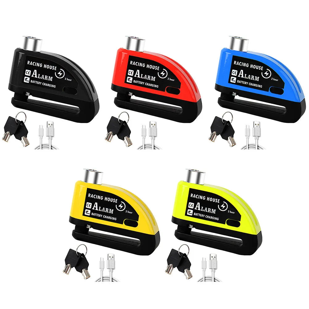 Metal bicycle disc brake lock in black with dimensions 9.5 x 3.7 x 6.9 CM