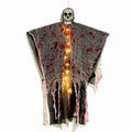 Halloween luminous skull hanging ghost ornament with blood-dyed colour