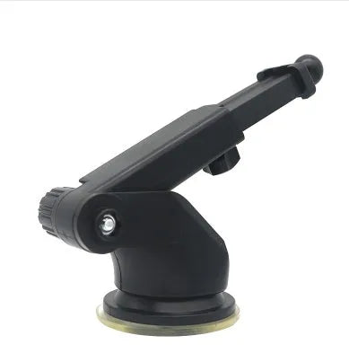Universal telescopic car phone bracket with adjustable long rod for dashboard or windscreen mounting