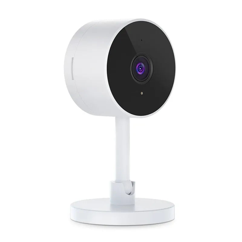 White gun-style WiFi security camera with 1080p resolution for home monitoring