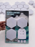 White wireless remote control pat light with touch operation and compact ABS housing