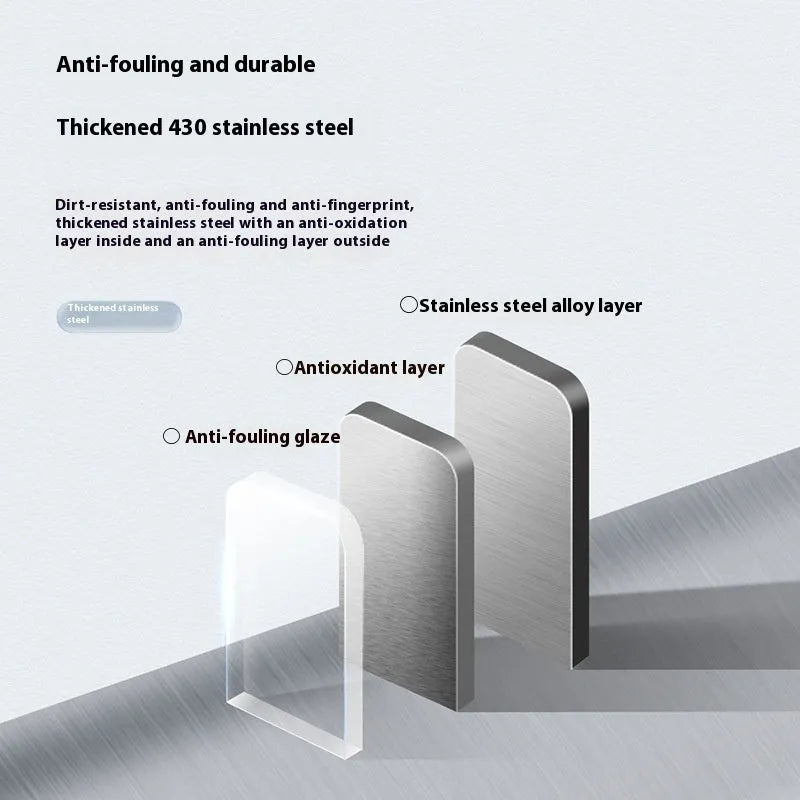 Stainless steel smart inductive trash can with square shape and automatic lid.