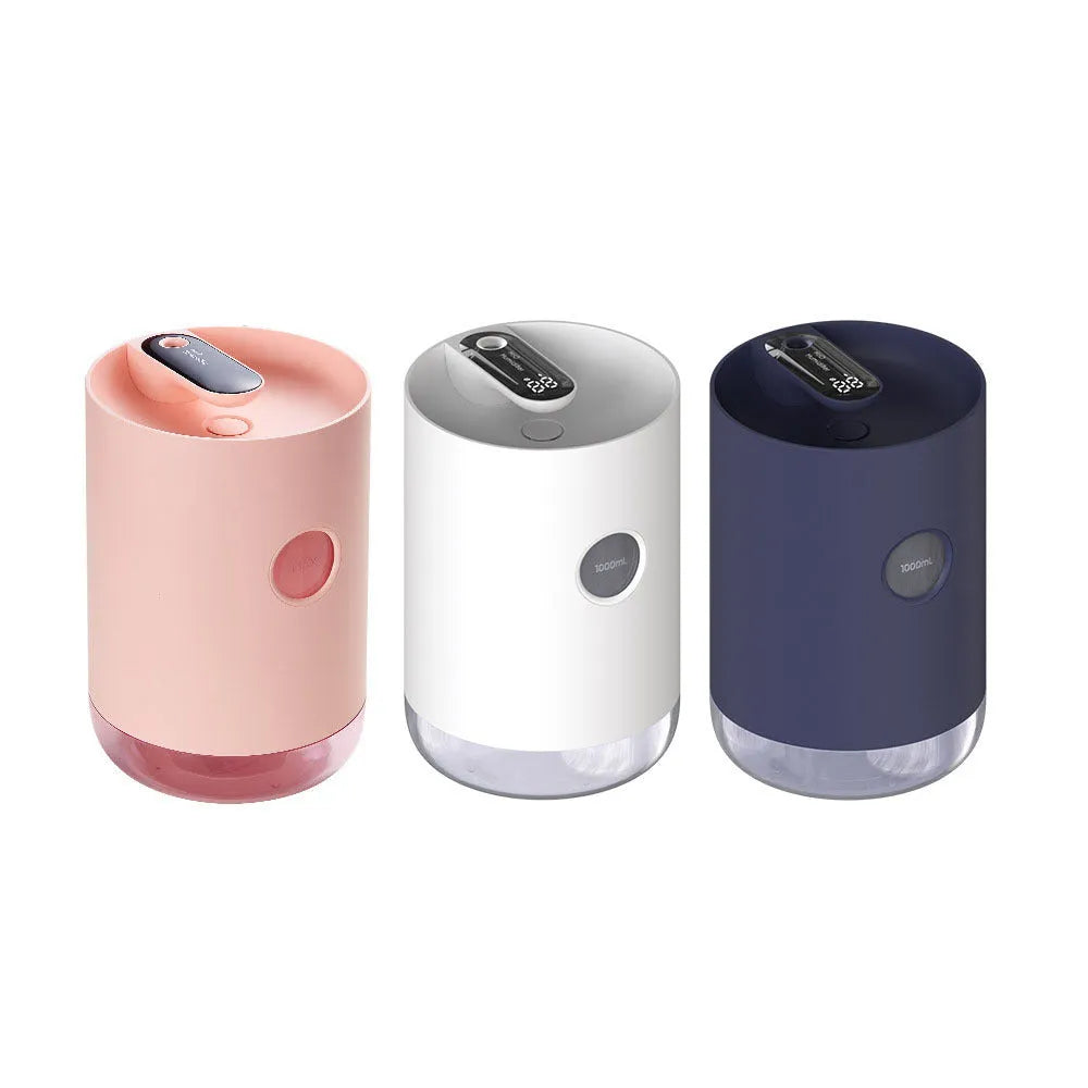 Wireless humidifier in white with USB cable, 1.0-2.5 litre tank for small rooms