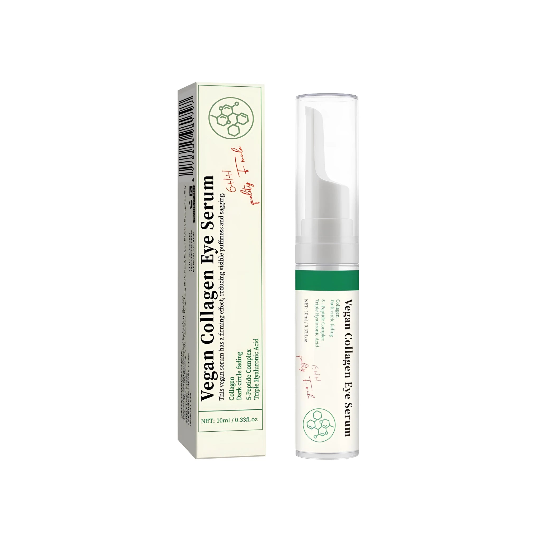 Vegetarian Collagen Eye 10ml serum in packaging, FP-B064 variant for export