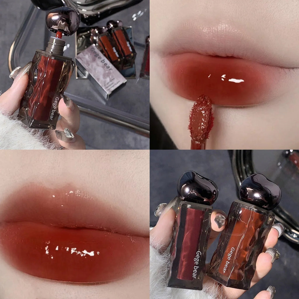 Glacier Lava Lip Lacquer tube with mirror in one of seven colour options
