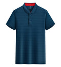 Quick-drying Crystal Silk lapel polo shirt for outdoor sports, available in multiple colours and sizes S-3XL