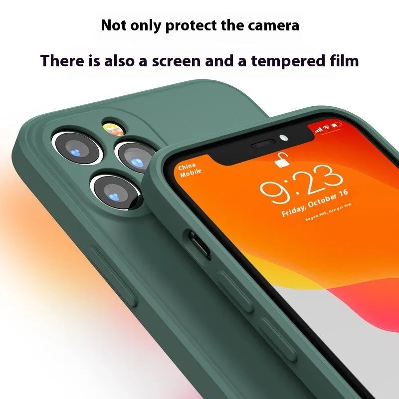 Advanced liquid silicone phone case for Samsung Galaxy S23 S24 S25 Ultra with anti-fall protection and all-inclusive lens cover in multiple colours