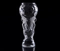 Hercules transparent beer cup with football design 450ml glassware