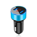 Aluminum alloy car charger with digital display and USB port for 12V vehicle charging