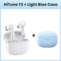 Bluetooth earphones with active noise reduction in Pearl White, plastic build, wireless earbuds