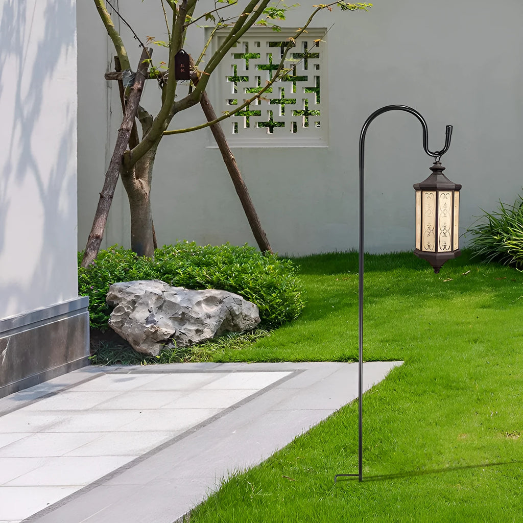 Garden lamp floor outlet hook rod iron plastic anti-rust 80cm 120cm 160cm outdoor use