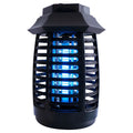 Black aromatherapy mosquito killer lamp with choice of UV or LED tube on a table