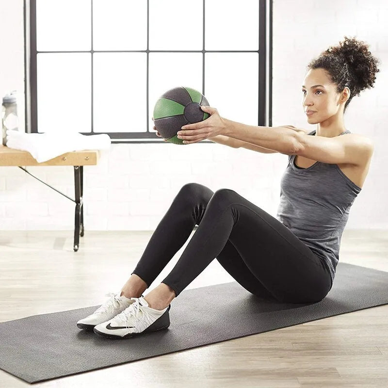 1kg rubber exercise ball for gym training in 190mm and 230mm sizes