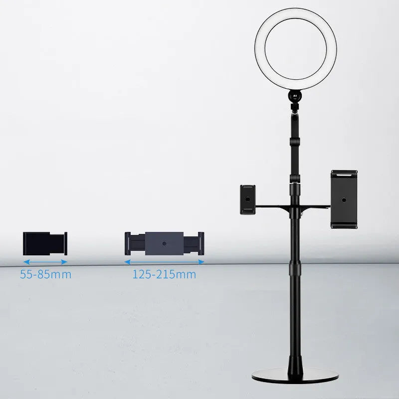 Mobile phone live broadcast desktop multi-camera stand with alloy frame and LP-4p style