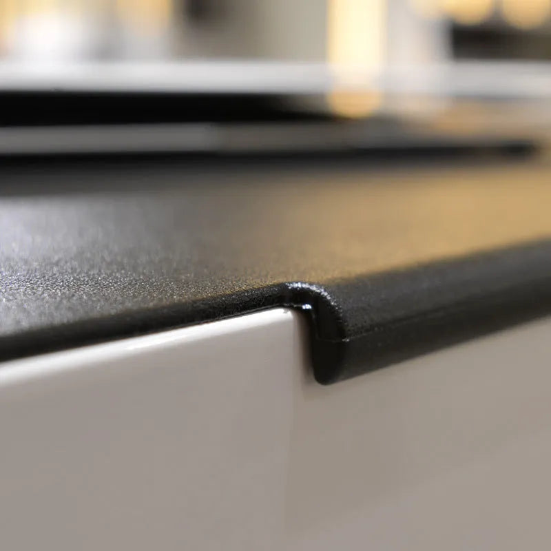 Large PVC computer desk mat 700x450mm in black with non-slip backing on a desk