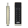 64GB encrypted USB flash drive with metal shell and digital button for fingerprint and password security