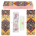 DIY diamond painting pencil case kit with PU leather wrist bag and resin diamond chips for hand-painted decoration