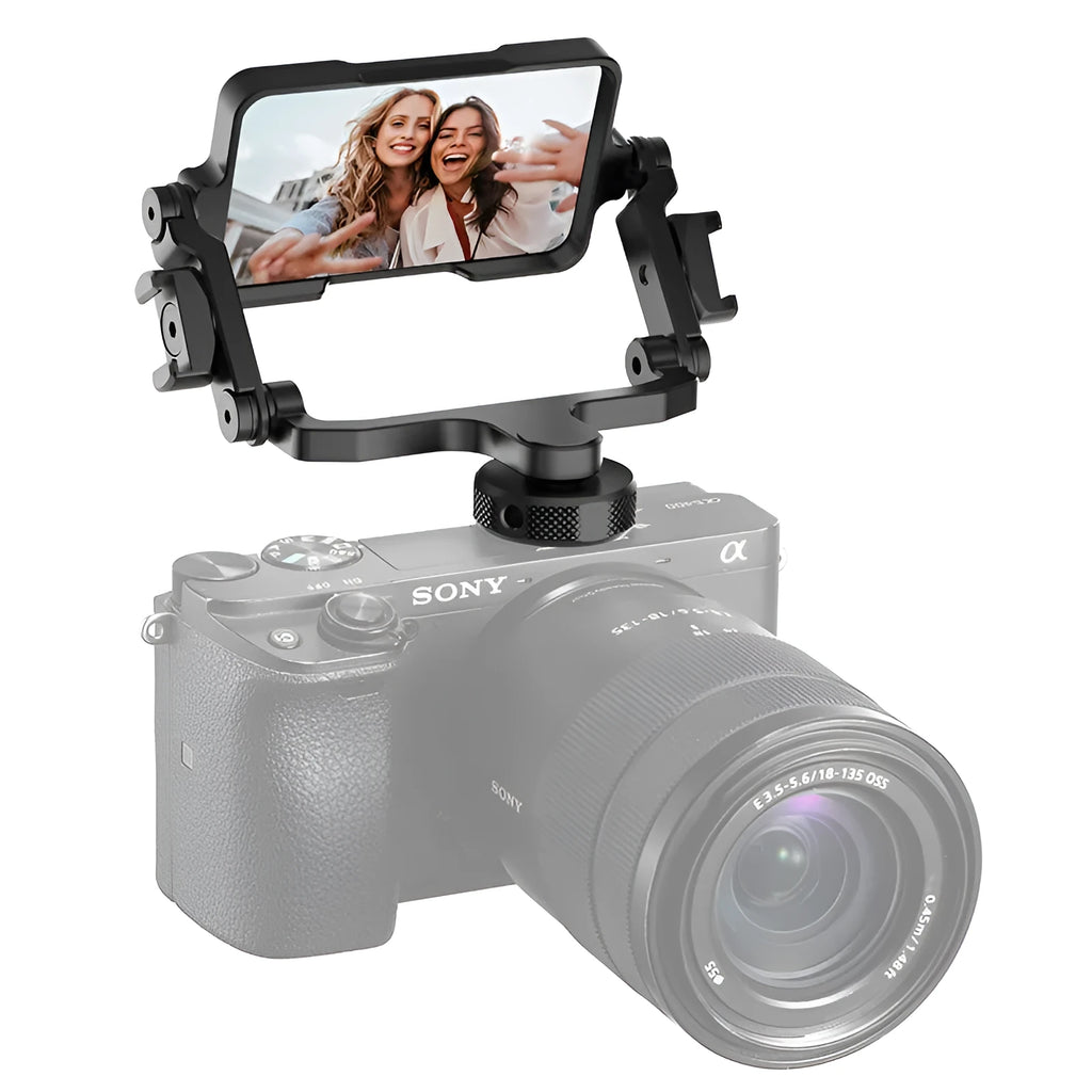 Ulanzi PT-14 universal flip mirror black aluminium alloy 12.2cm by 76cm for camera phone sports camera