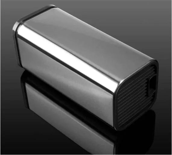 Black and white kitchen tool holder with detachable bottom for cutlery and knife storage