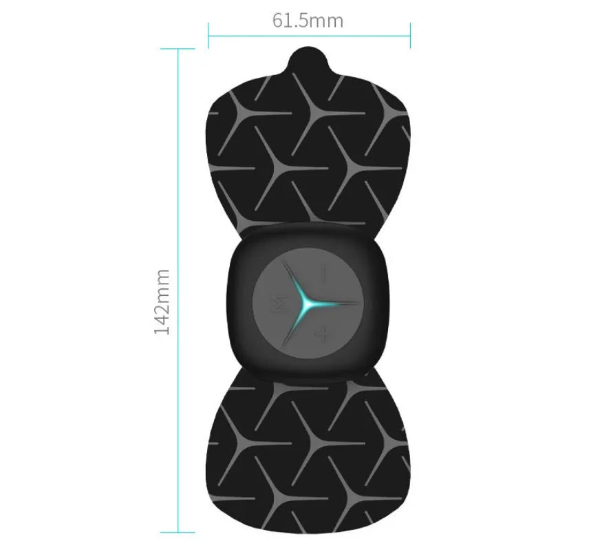 Mini shoulder and neck massager with six massage modes, adjustable pulse intensity and 30-minute timer in black or white