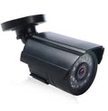 Black AHD HD waterproof security camera with infrared LEDs around the lens for night vision.