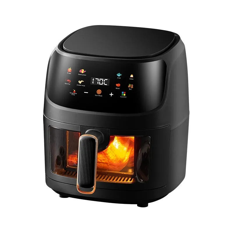 Home Visual Touch Screen Large Capacity Air Fryer with 8L capacity and colour touch screen controls