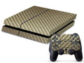 PS4 carbon fiber console sticker with ventilation grooves in black colour option