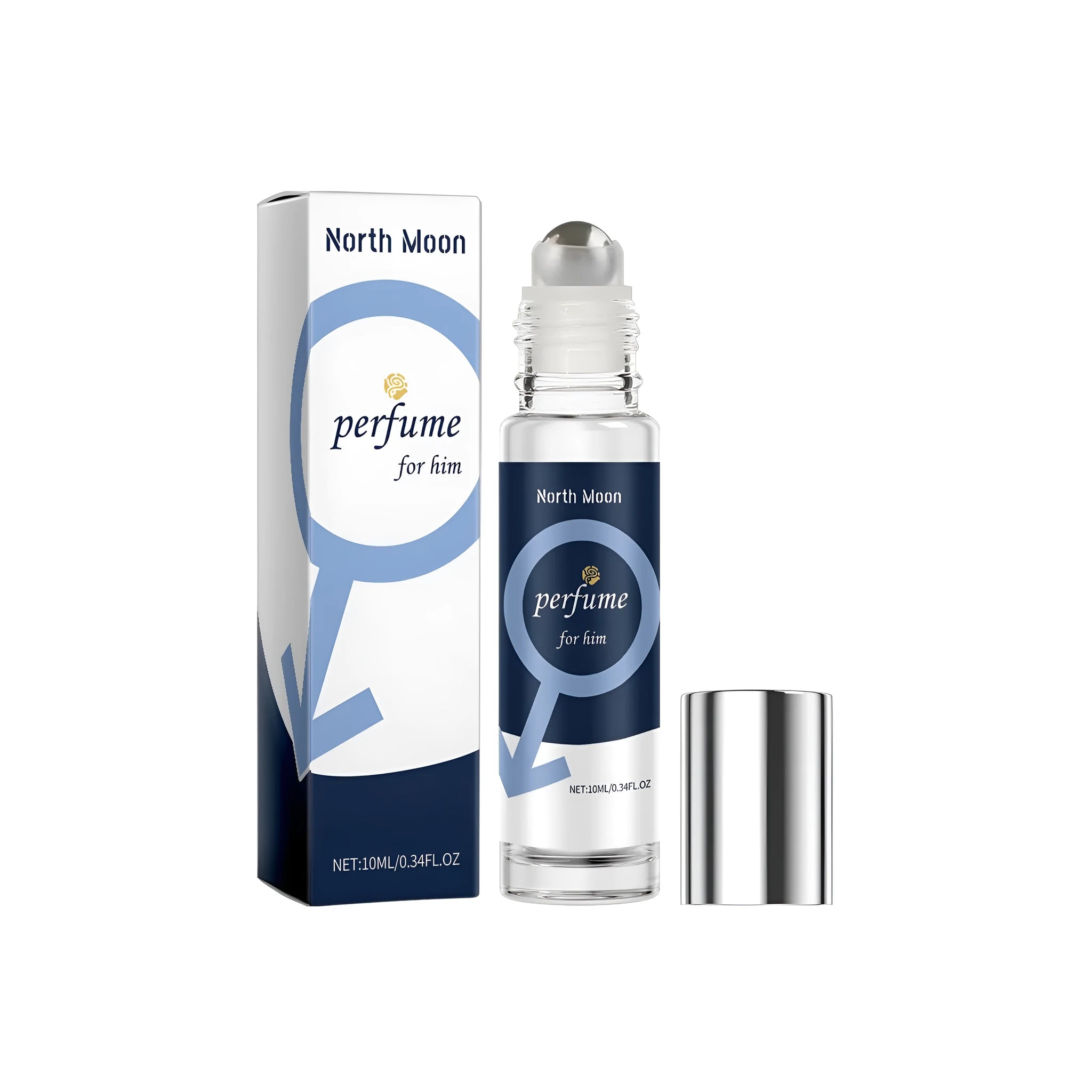 10ml spray bottle of men's perfume with bergamot, patchouli and jasmine extracts.