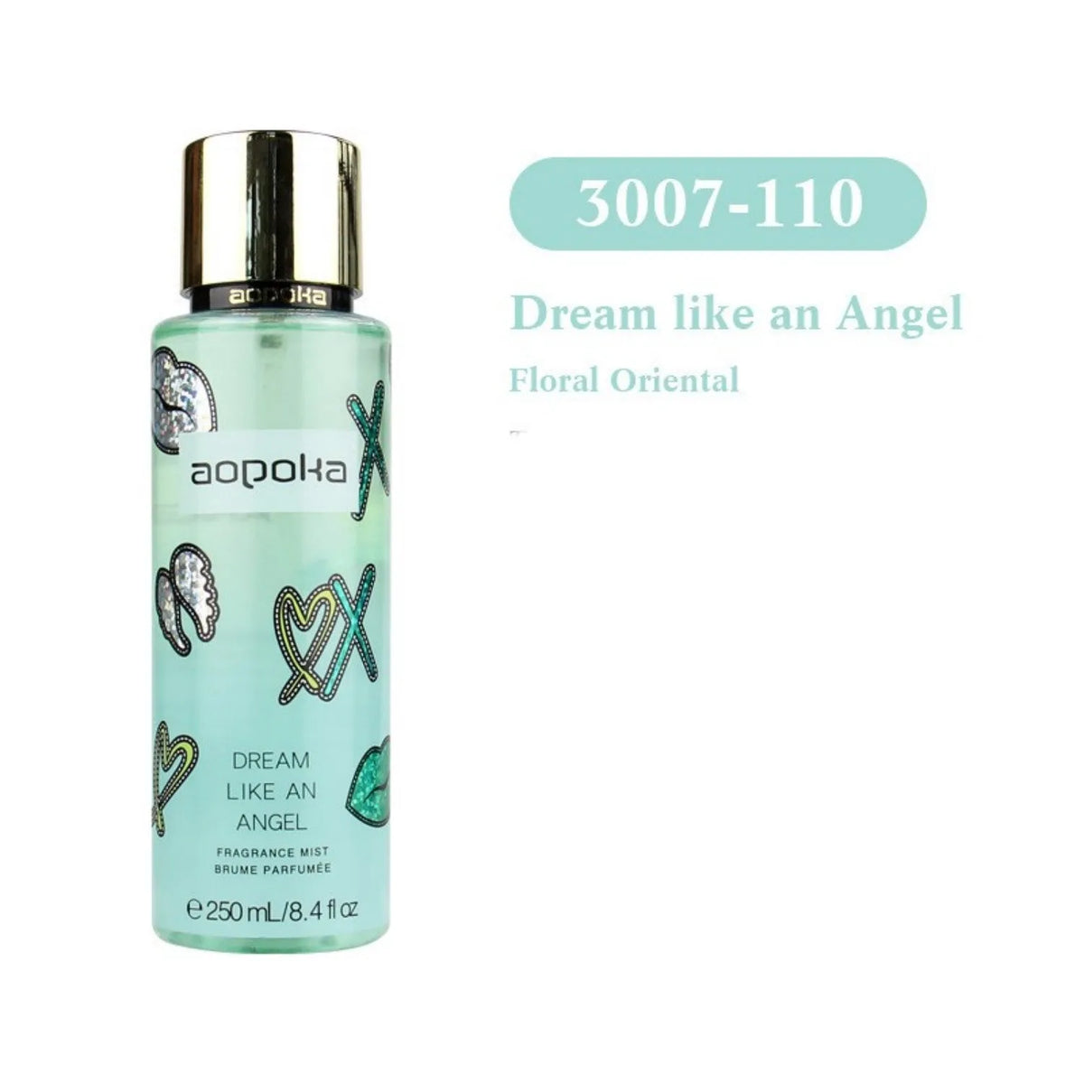 Women's body spray perfume 250ml bottle with multiple style options 3007