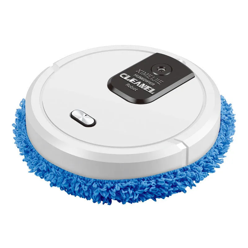 Automatic sweeping robot 3-in-1 with wet and dry mopping cloths, 65mm slim body, black colour
