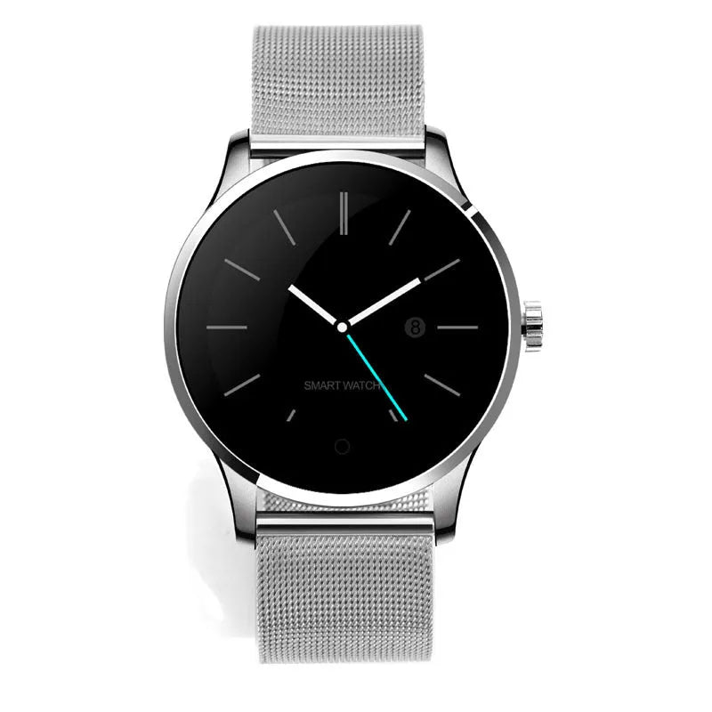 K88H smartwatch with 1.3-inch IPS screen showing heart rate monitoring display