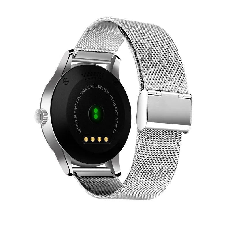 K88H smartwatch with 1.3-inch IPS screen showing heart rate monitoring display
