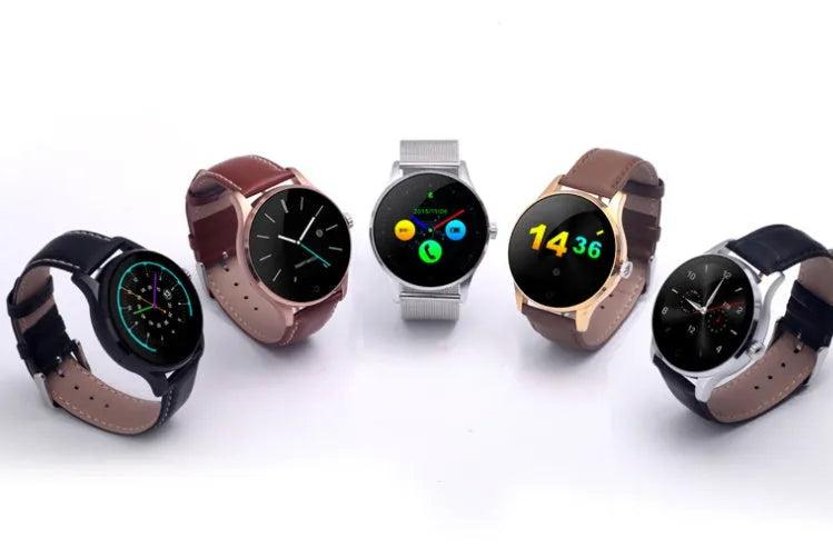 K88H smartwatch with 1.3-inch IPS screen showing heart rate monitoring display