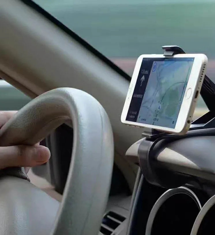 Black G-40 car bracket for steering wheel, instrument panel, or workbench mobile phone navigation