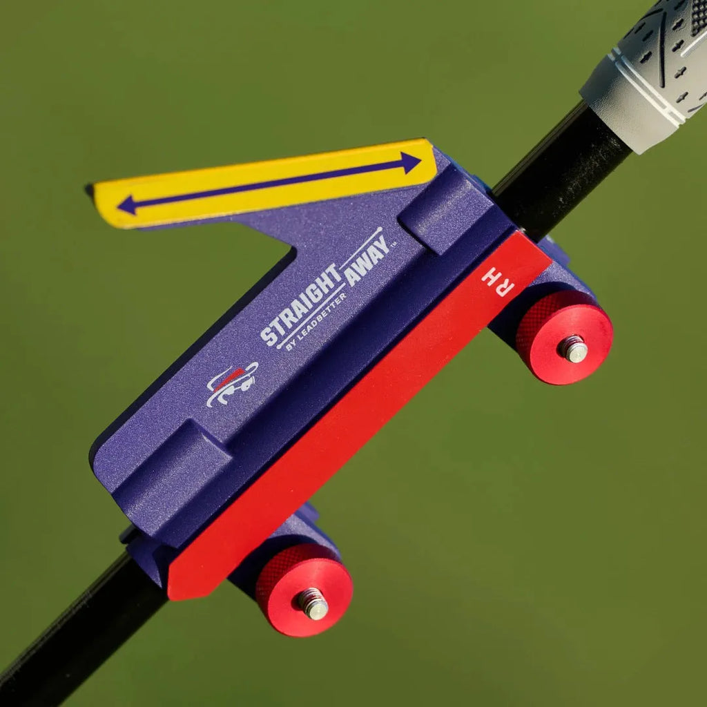 Plastic golf swing plane simulator training aid for improving club path mechanics