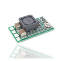 Green mini DC-DC buck converter module stepping 12-24V down to 5V 3A output.
