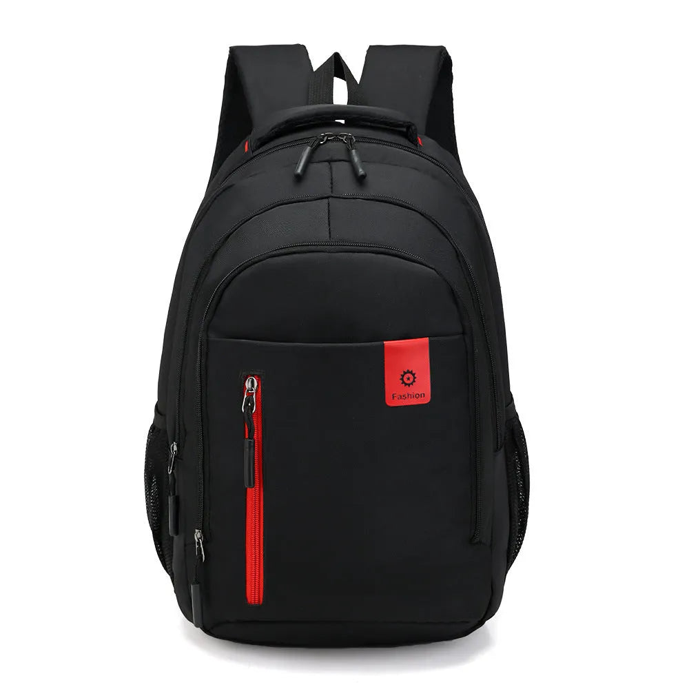 Lightweight teenage backpack with reinforced shoulder straps and side pockets