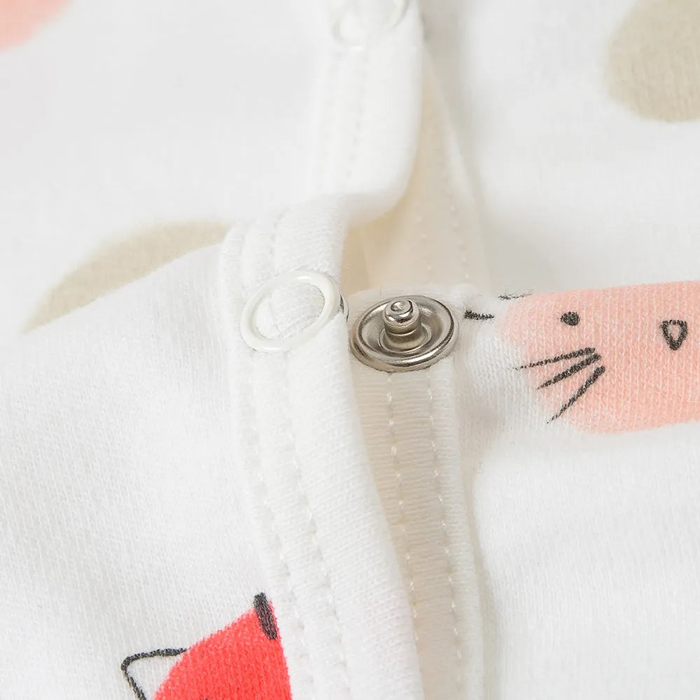 Cartoon baby jumpsuit 100% cotton long sleeve bodysuit infant size 0-3 months