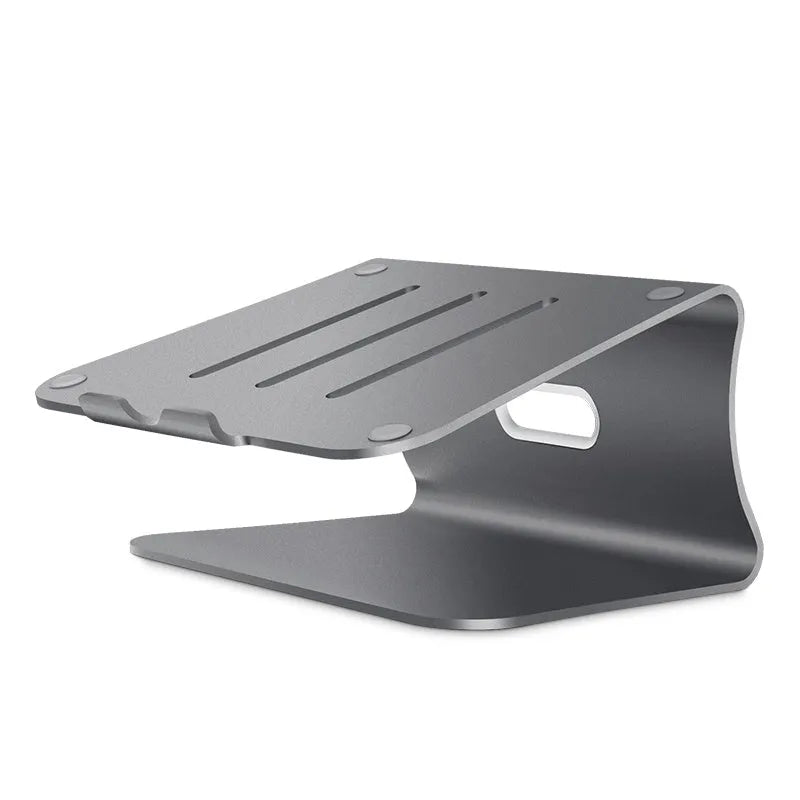 Aluminium alloy rotary-style notebook cooling bracket in grey or silver